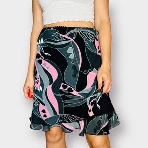 90s Briggs New York Black Pink Gray Skirt‎